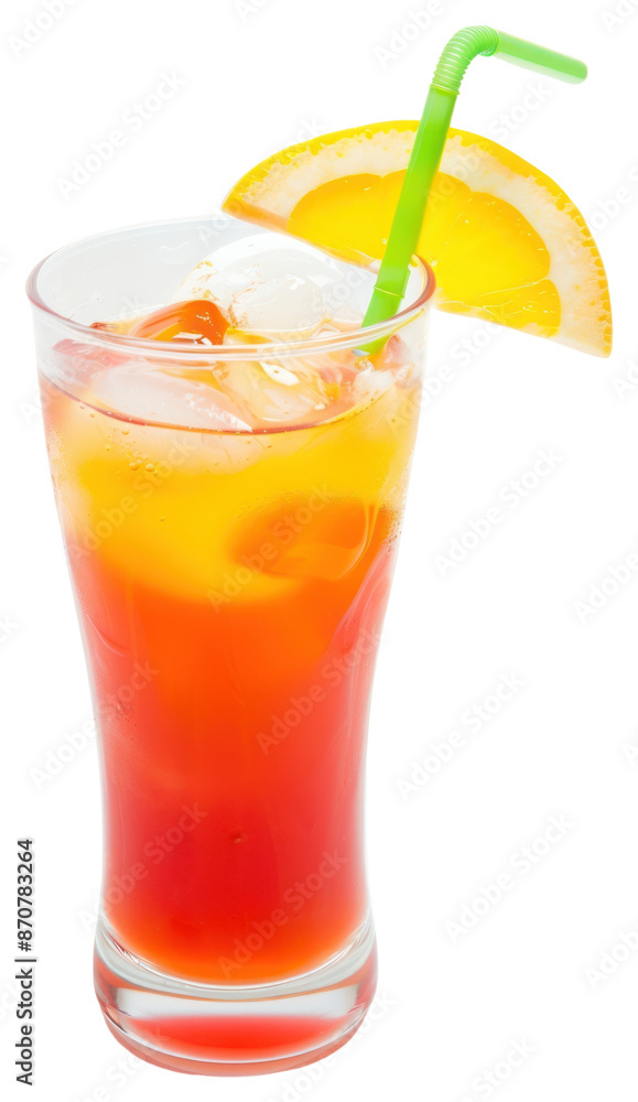 PNG Refreshing citrus cocktail with ice PNG Refreshing citrus cocktail with ice