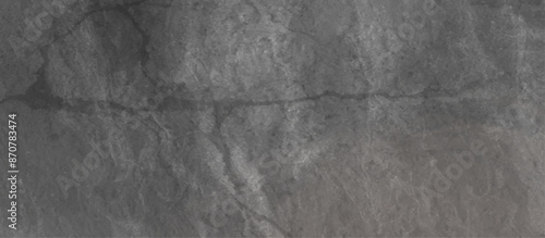  Old wall stone for dark black distressed grunge rough concrete wall background wallpaper. Abstract black stone wall texture grunge rock surface. dark gray background backdrop. wide panoramic banner.