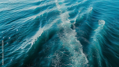 The ocean's currents weave intricate patterns, connecting distant shores in an endless dance.