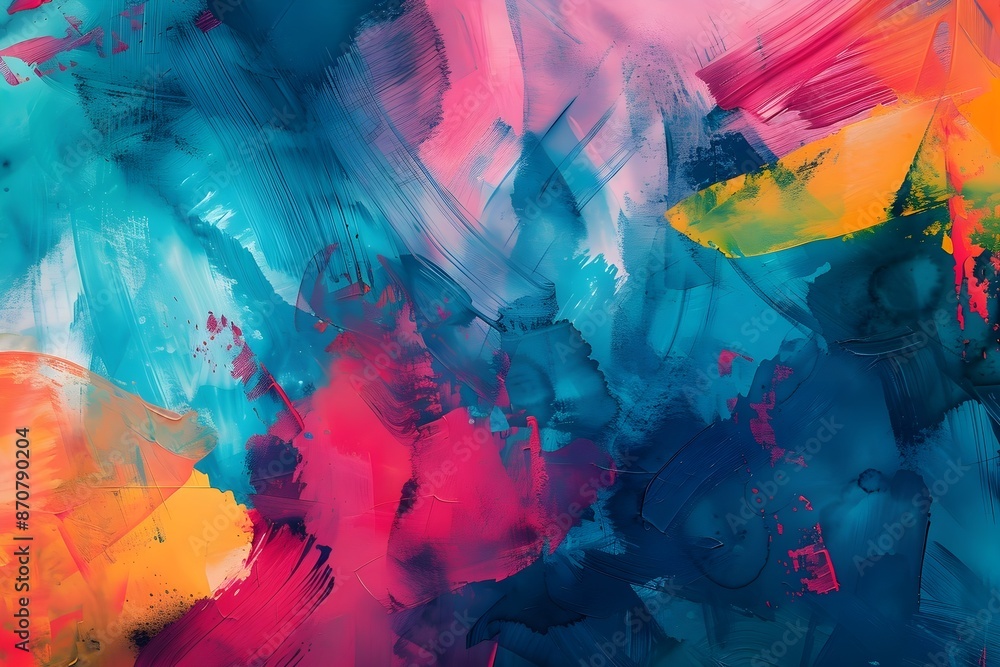Abstract texture background illustration, utilizing a palette of bold and contrasting colors Abstract texture background illustration, utilizing a palette of bold and contrasting colors