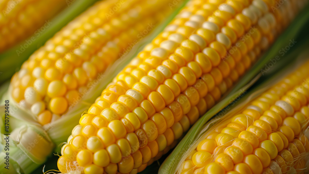 Plenty of sweet corn background, closeup Plenty of sweet corn background, closeup