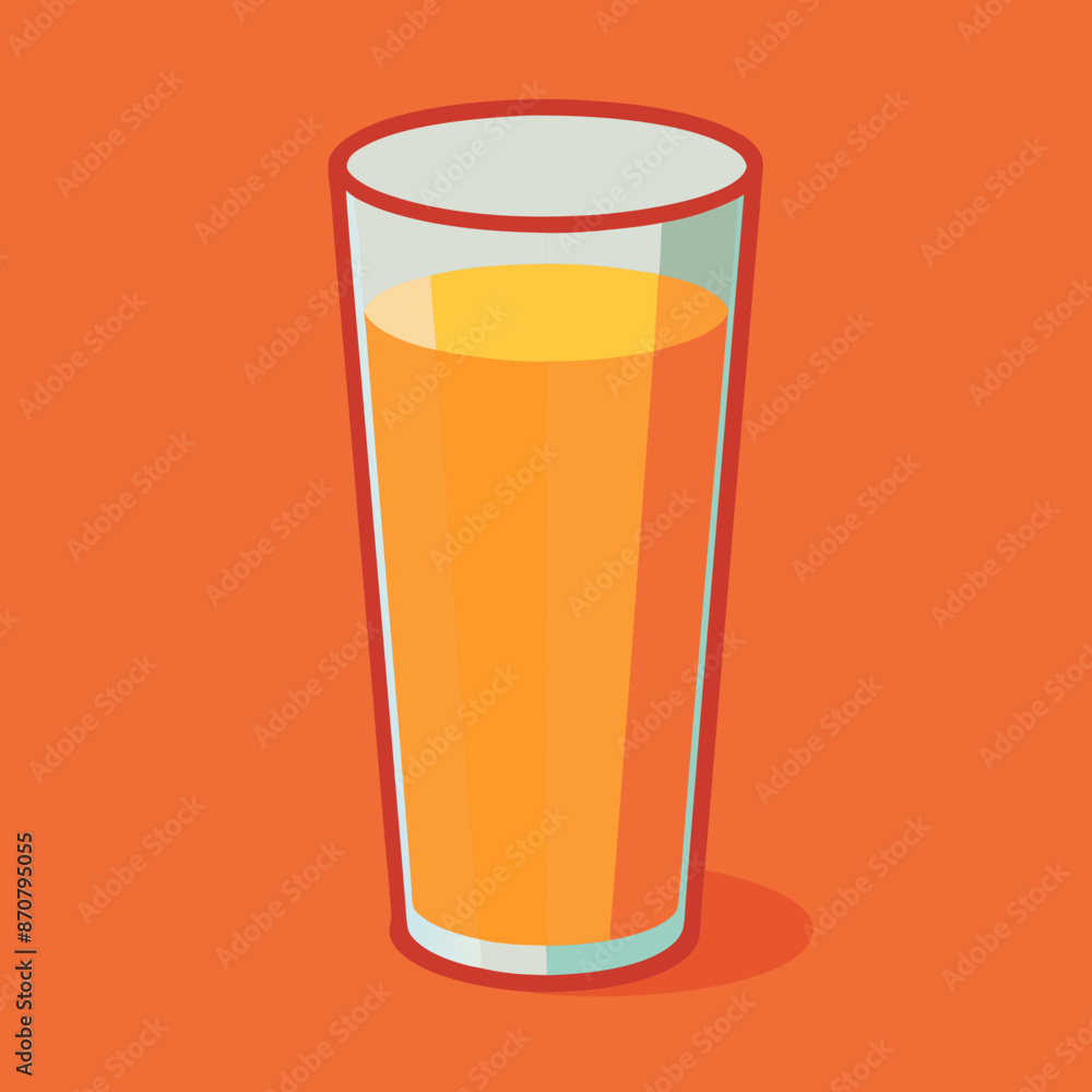 illustration of juce glass illustration of juce glass