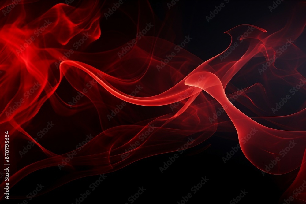 Abstract Red Smoke Trails on a Black Background Creating a Mysterious and Dynamic Visual. Generative AI Abstract Red Smoke Trails on a Black Background Creating a Mysterious and Dynamic Visual. Generative AI