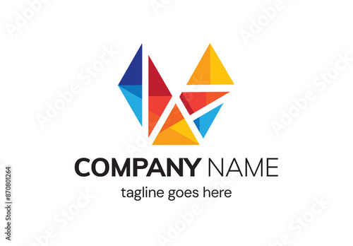 VLetter Colorful Logo Free Download VLetter Colorful Logo - GFXLoad
