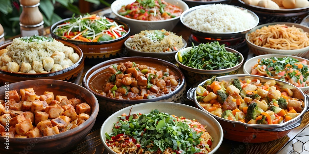 A table full of delicious Chinese food A table full of delicious Chinese food