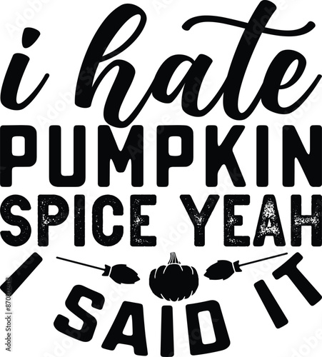 Pumpkin Design typography tshirt and SVG Designs for Clothing and Accessories photo