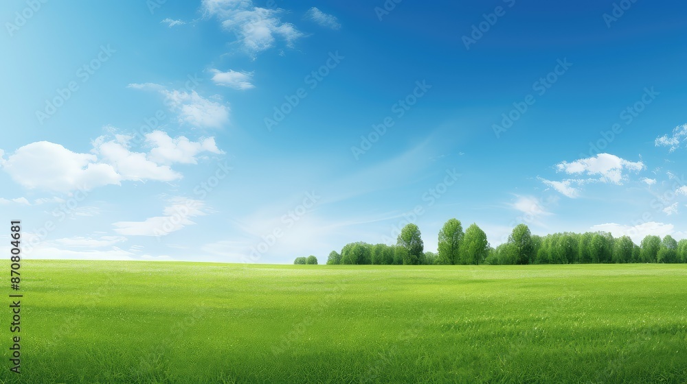 Fototapeta premium photo blue sky and grass