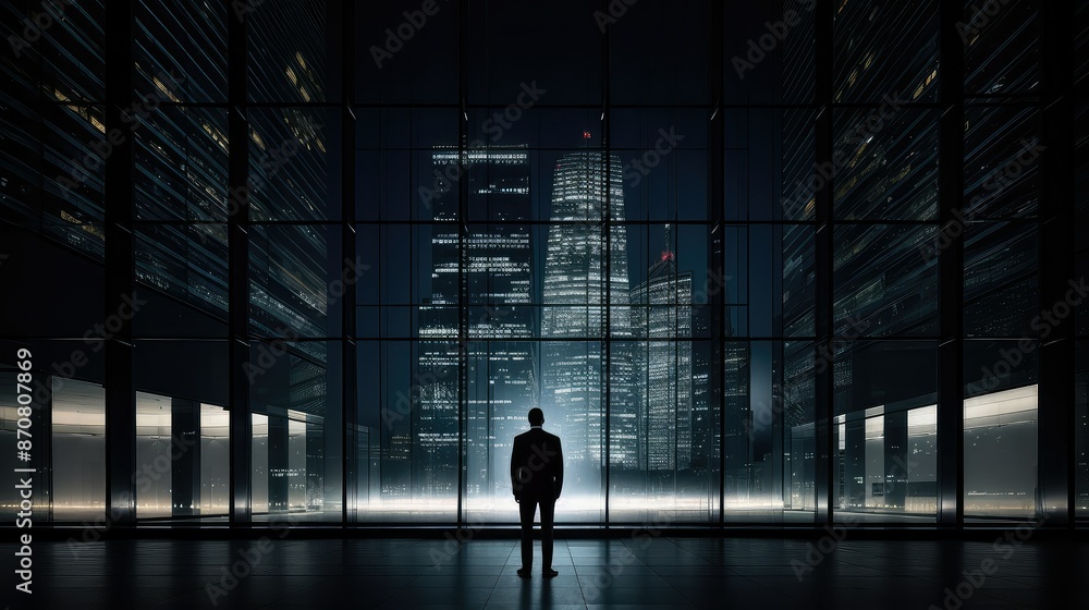 Fototapeta premium ambition business dark