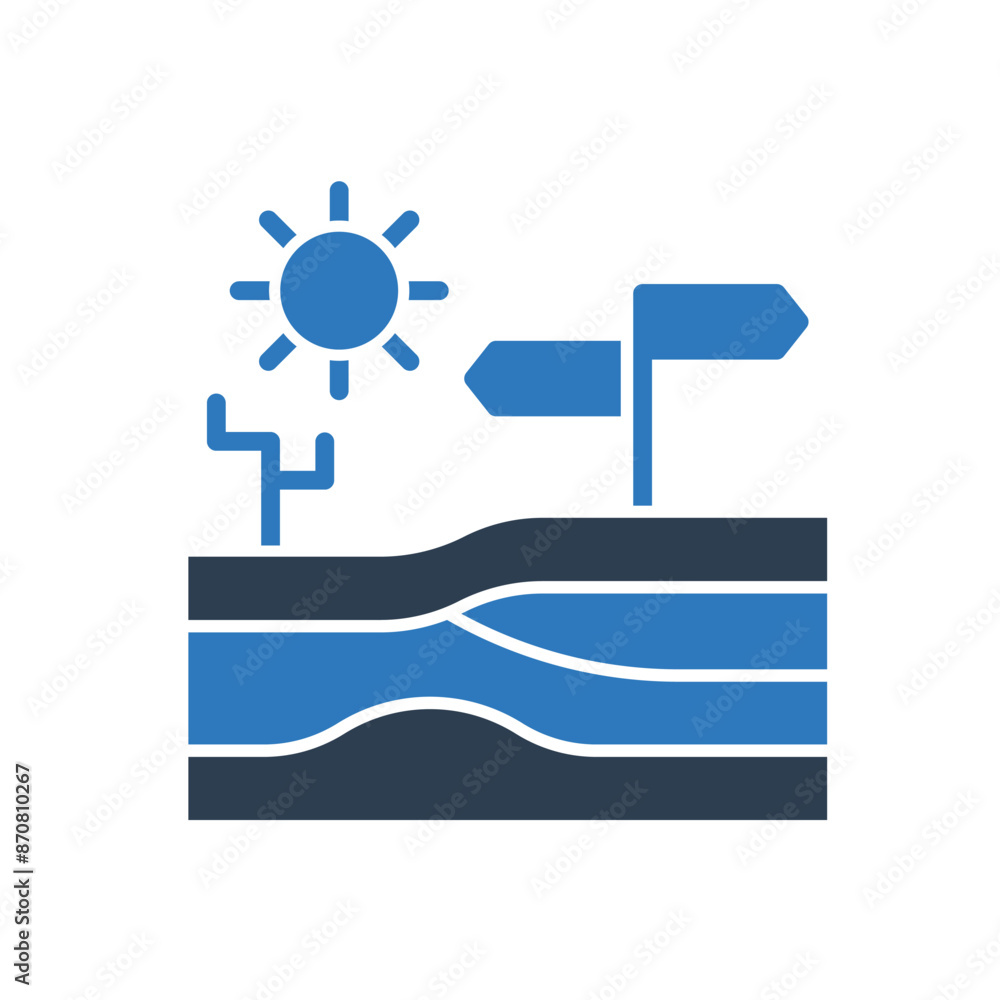 Desert Direction Icon Desert Direction Icon