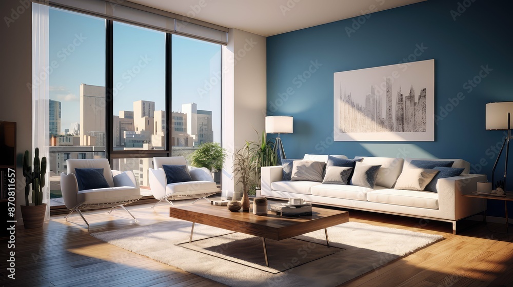 Fototapeta premium sleek interior modern