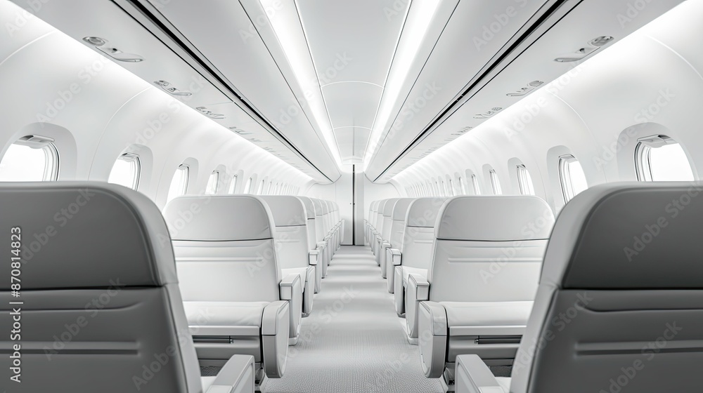 Fototapeta premium minimalist blurred jet interior