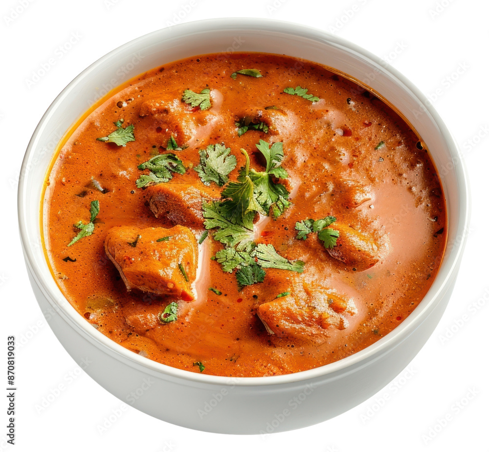 PNG Spicy creamy chicken curry bowl PNG Spicy creamy chicken curry bowl