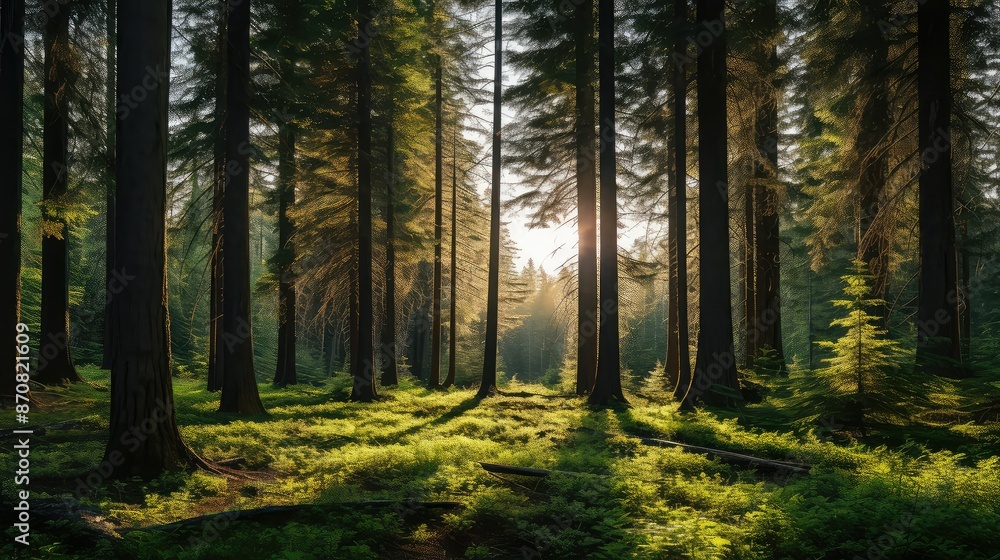 Fototapeta premium forest fir needle essential oil