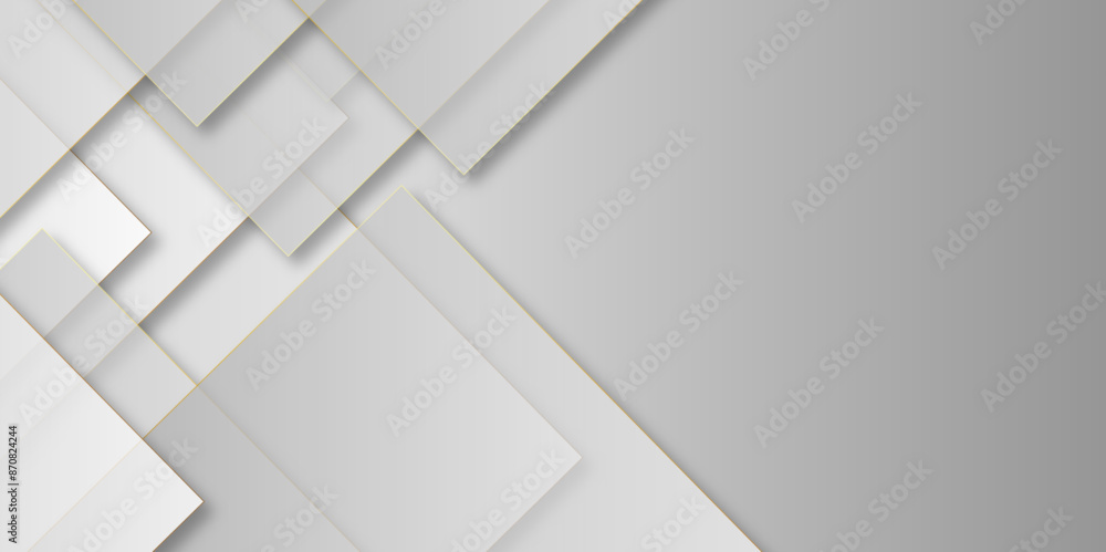 multiple gray paper overlap on the gray background with silver color square pattern on banner with shadow. creative geometric rectangle pattern texture. vector illustration Minimalist, trendy design multiple gray paper overlap on the gray background with silver color square pattern on banner with shadow. creative geometric rectangle pattern texture. vector illustration Minimalist, trendy design