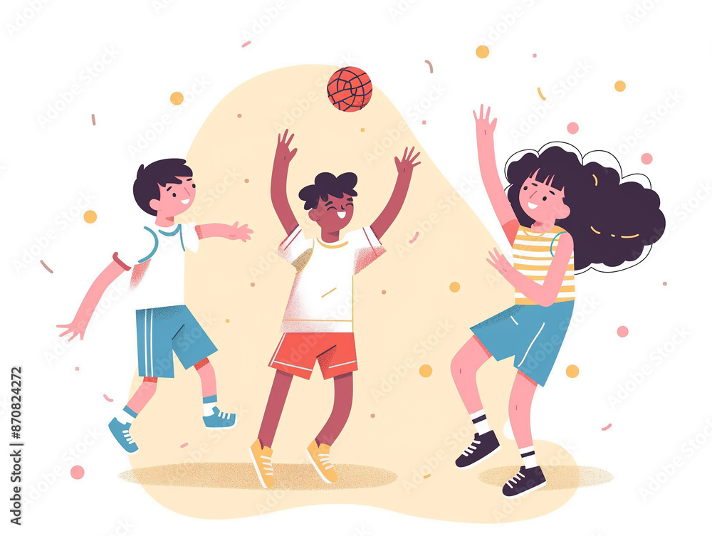 A kid playing with a ball, basketball, AI generated A kid playing with a ball, basketball, AI generated