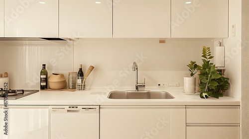 Minimalist Kitchen in a Muji House:Clean Aesthetics and Simplicity