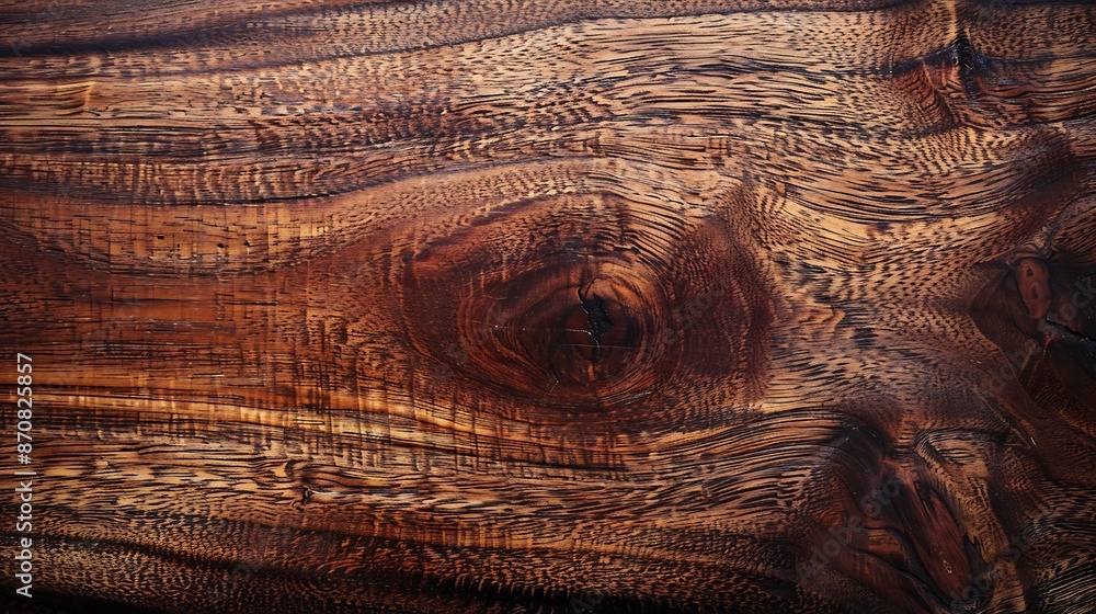 Naklejka premium Rustic Wood Grain Texture Background with Knots and Patterns