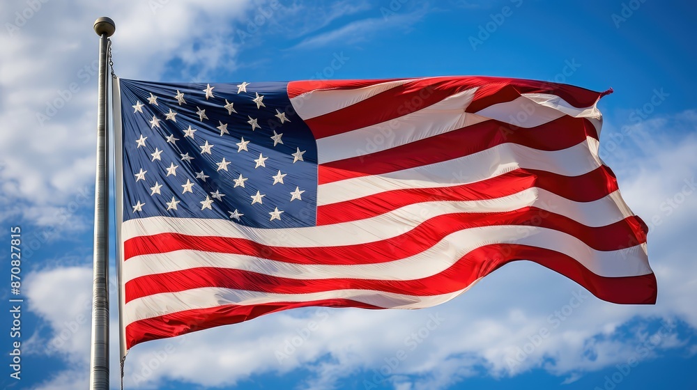 Fototapeta premium unity star red white blue