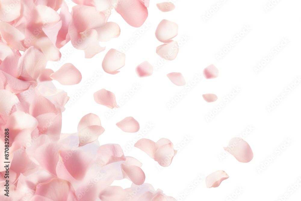 PNG pink flower petals effect, transparent background. AI generated image by rawpixel. PNG pink flower petals effect, transparent background. AI generated image by rawpixel.