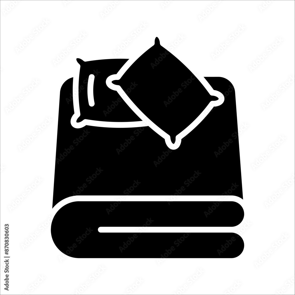 Bed linen with pillows, bed sheet and duvet cover isolated, on white background. Bed linen with pillows, bed sheet and duvet cover isolated, on white background.
