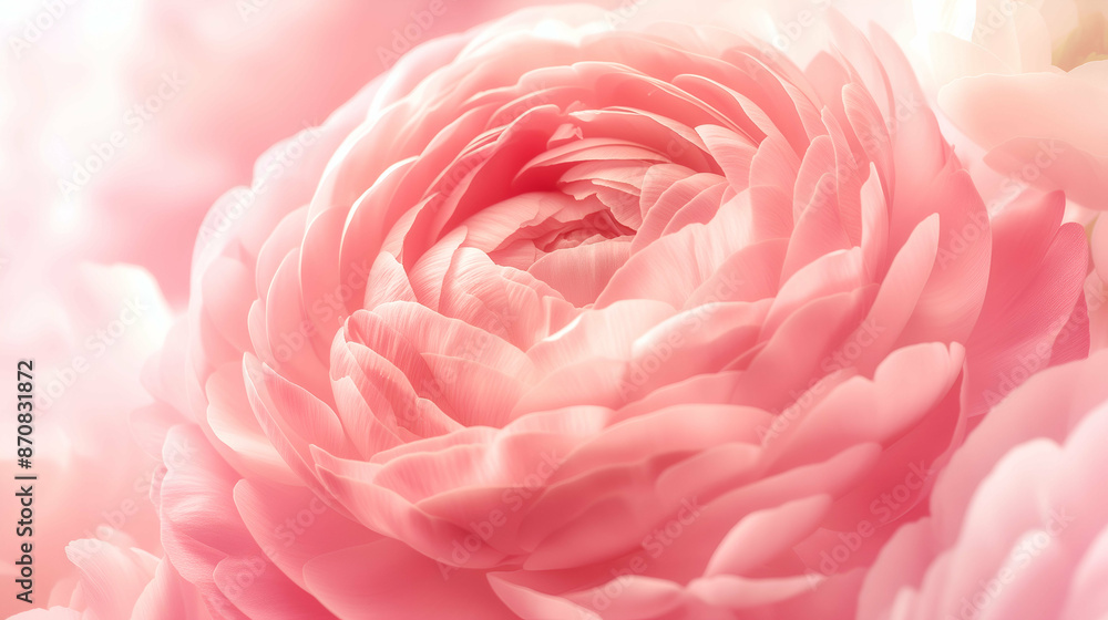 Close-up image of a beautiful pink flower with soft petals, creating a serene and elegant feel. Close-up image of a beautiful pink flower with soft petals, creating a serene and elegant feel.