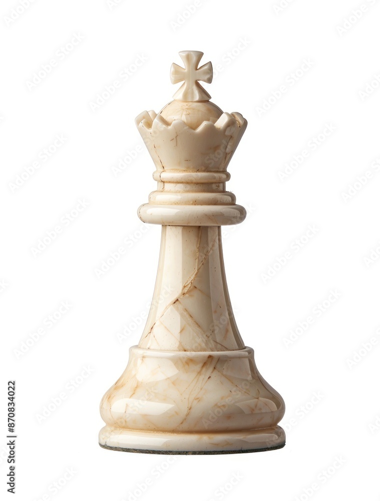Regal Ivory Chess Bishop Standing Solitary on a Pristine White Background - Generative AI Regal Ivory Chess Bishop Standing Solitary on a Pristine White Background - Generative AI
