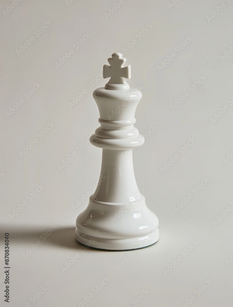 Regal Ivory Chess Bishop Standing Solitary on a Pristine White Background - Generative AI Regal Ivory Chess Bishop Standing Solitary on a Pristine White Background - Generative AI