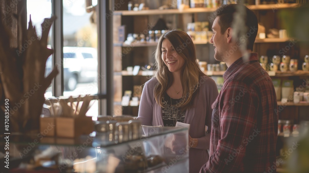 A small business owner standing proudly in front of their cozy café, welcoming customers with a warm smile.
A small business owner standing proudly in front of their cozy café, welcoming customers with a warm smile.