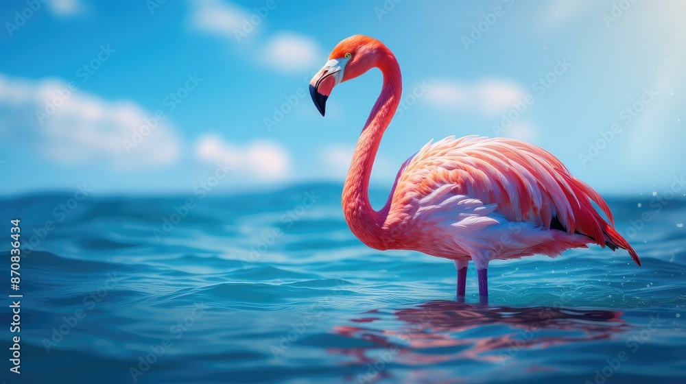 Fototapeta premium beach miami pink
