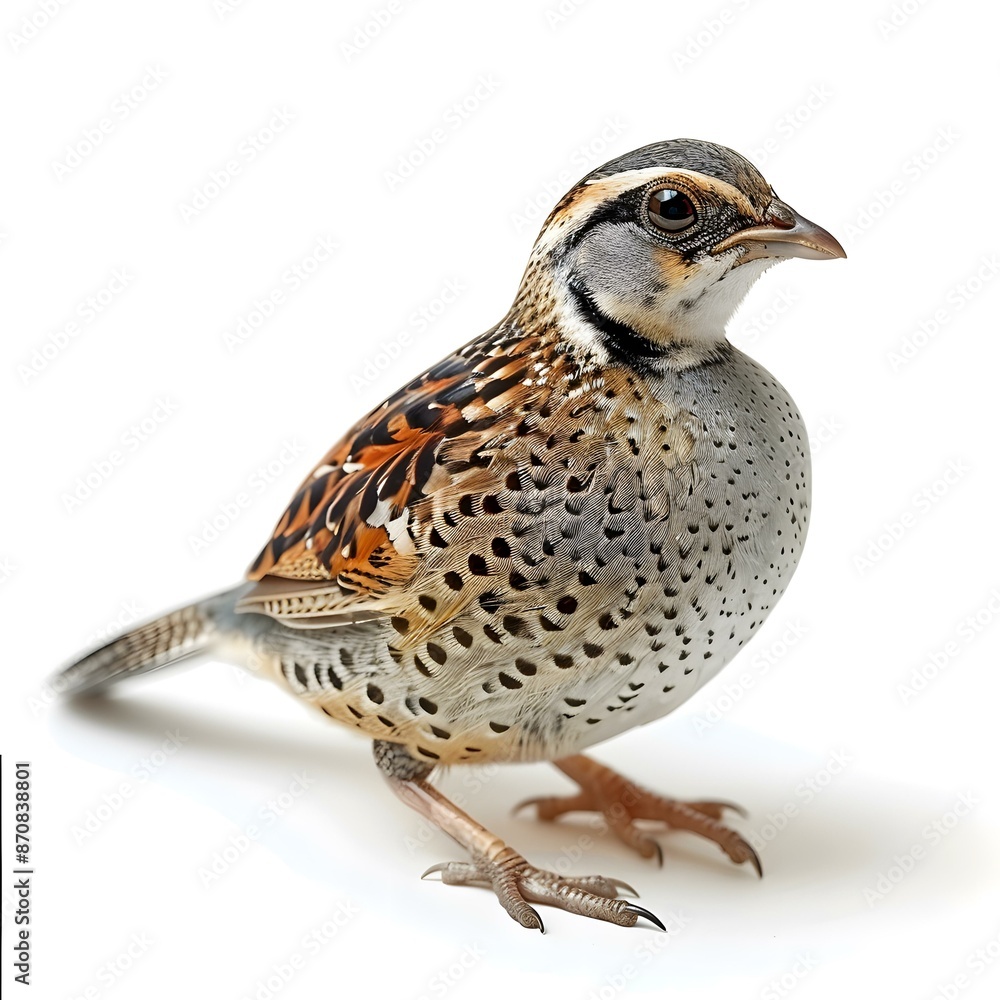Fototapeta premium A small brown bird with a white belly and a long tail