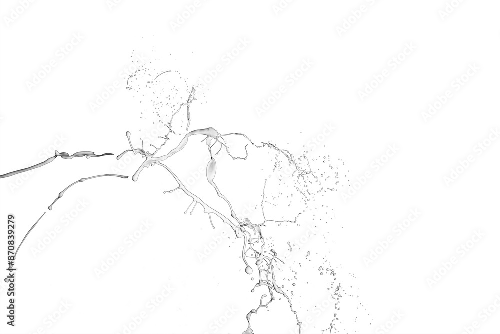 Obraz premium White paint splash isolated