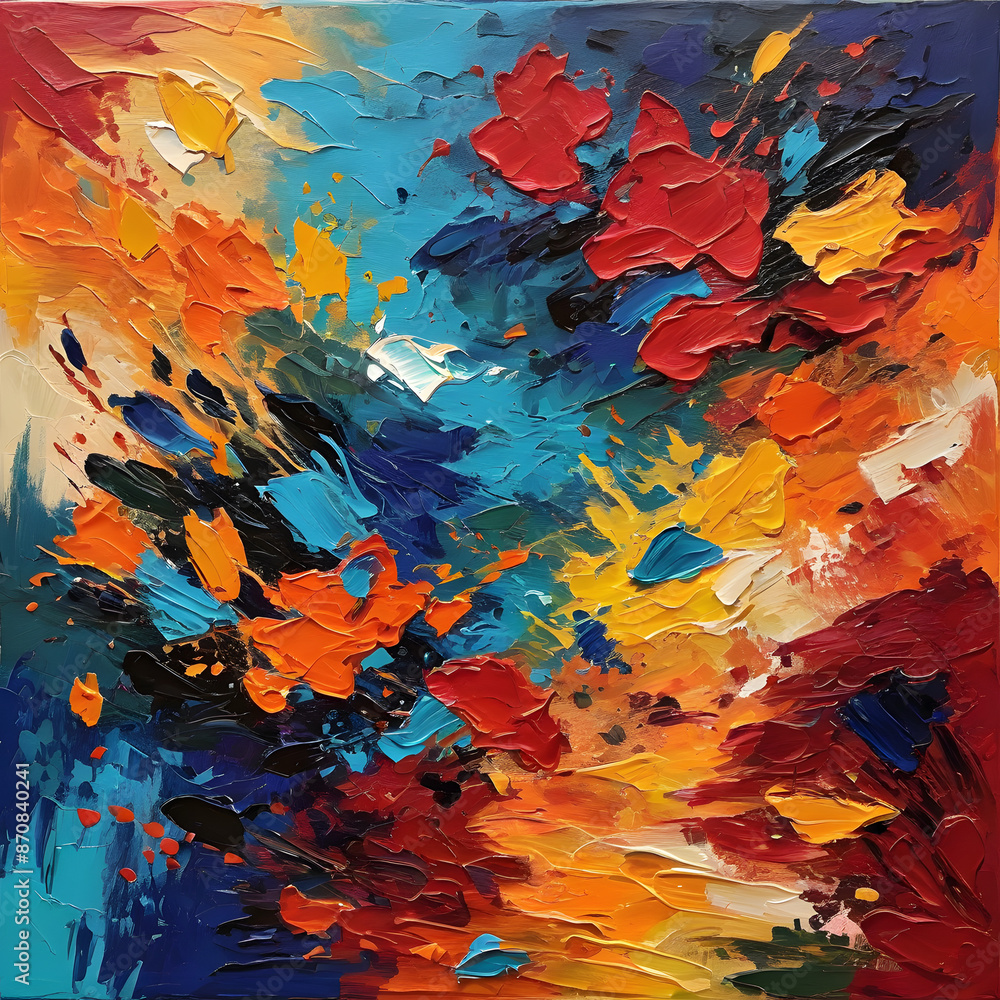 Beauty of the nature, Knife oil color draw, vivid colors, 4K, high detailed, mural Beauty of the nature, Knife oil color draw, vivid colors, 4K, high detailed, mural