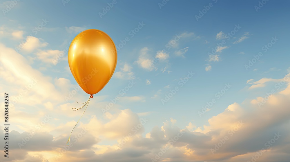 Obraz premium photograph golden balloon