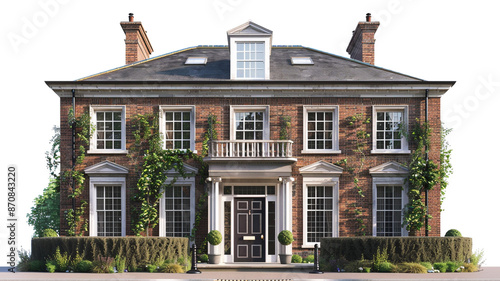 Wallpaper Mural 3d house model on white background. 3D house model, white background, architectural model, house design, 3D rendering, house illustration, real estate, house mockup, home model, building model, Torontodigital.ca