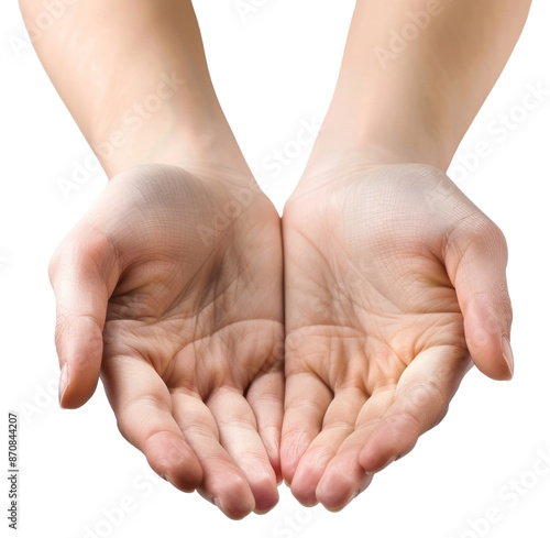 PNG  Open hands cupped together gesture photo