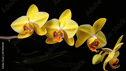 graceful yellow orchid