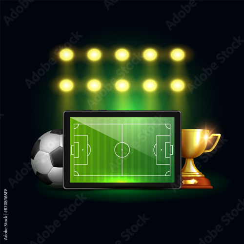 Sports betting banner. Banner for a website. Vector illustration.