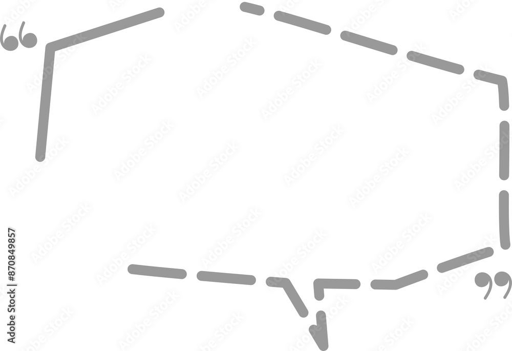 Hand draw doodle Black and white color speech bubble balloon with quotation marks, icon sticker memo keyword planner text box banner, flat isolated png transparent element design Hand draw doodle Black and white color speech bubble balloon with quotation marks, icon sticker memo keyword planner text box banner, flat isolated png transparent element design