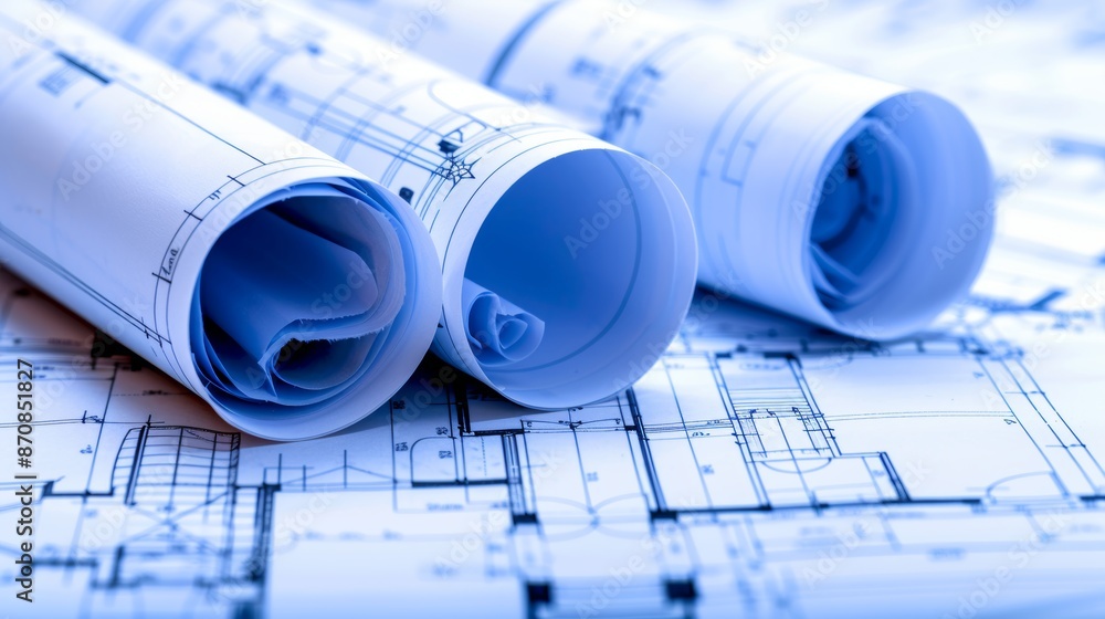 Detailed blueprint design merging technical precision with artistic vision for construction planning Detailed blueprint design merging technical precision with artistic vision for construction planning