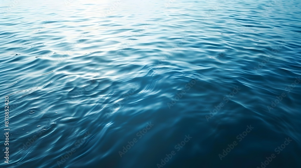 Tranquil Blue Water Surface with Gentle Ripples and Reflections Tranquil Blue Water Surface with Gentle Ripples and Reflections