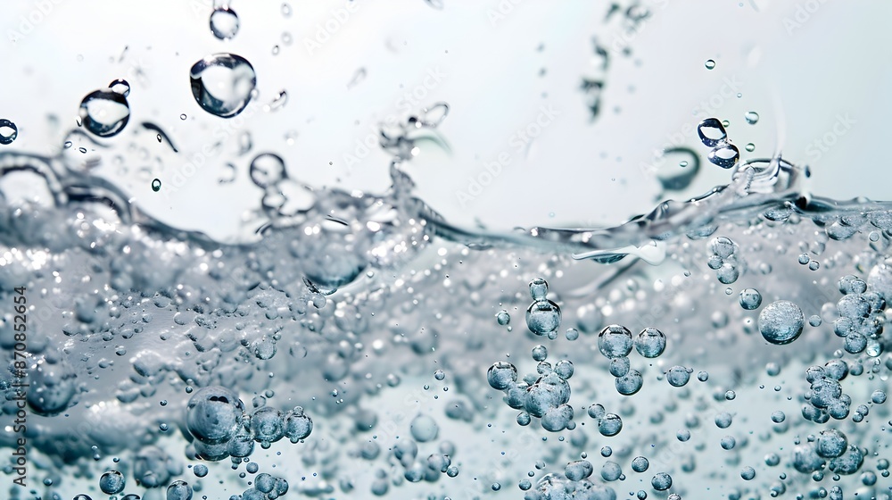 Ethereal Bubbles Rising Through Serene Clear Water Background Ethereal Bubbles Rising Through Serene Clear Water Background