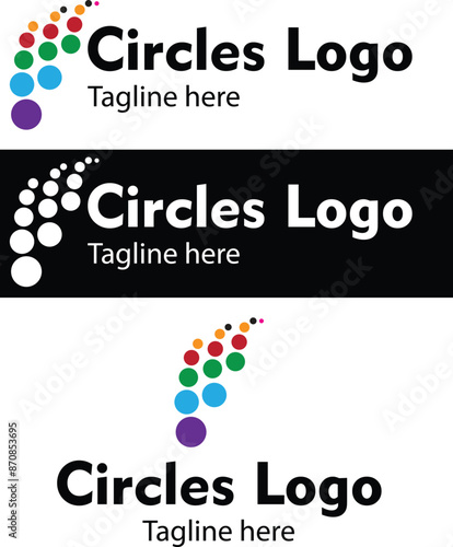 Circle logo mock up for business or personal use. 