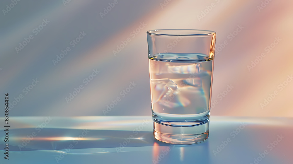 A glass of water on the table A glass of water on the table