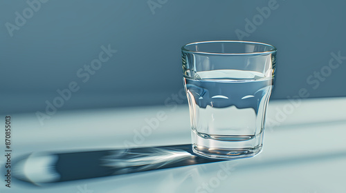 A glass of water on the table