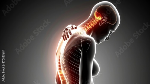 Understanding amyotrophic lateral sclerosis  depiction of muscle weakness and spinal cord atrophy