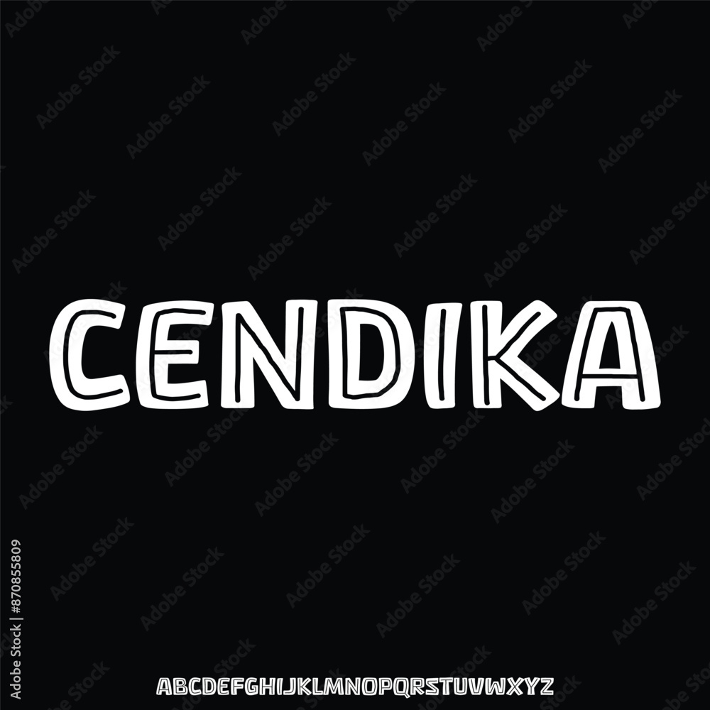 modern futuristic font vector set modern futuristic font vector set