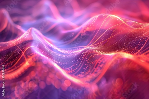 Close-up shot of a vibrant purple and red background, perfect for design or illustration needs