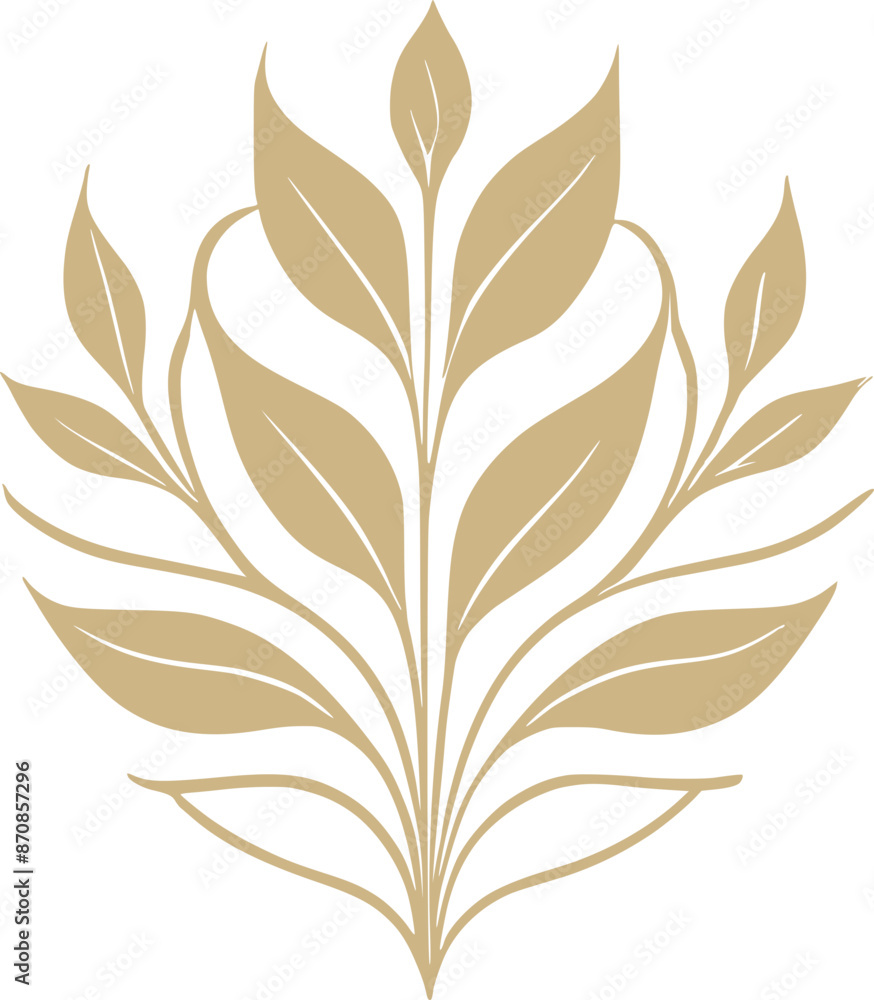 flower lotus and spa or luxury floral beauty logo icon