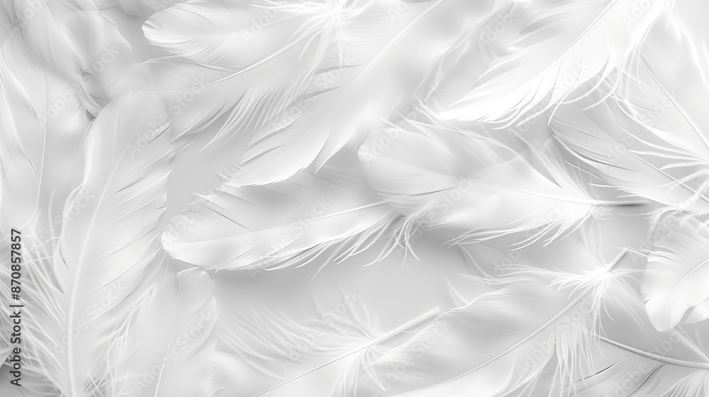 Light White Tones Smooth Background with Feathers, Ethereal and Soft Textured Design, Ideal for Serene and Calming Visuals Light White Tones Smooth Background with Feathers, Ethereal and Soft Textured Design, Ideal for Serene and Calming Visuals