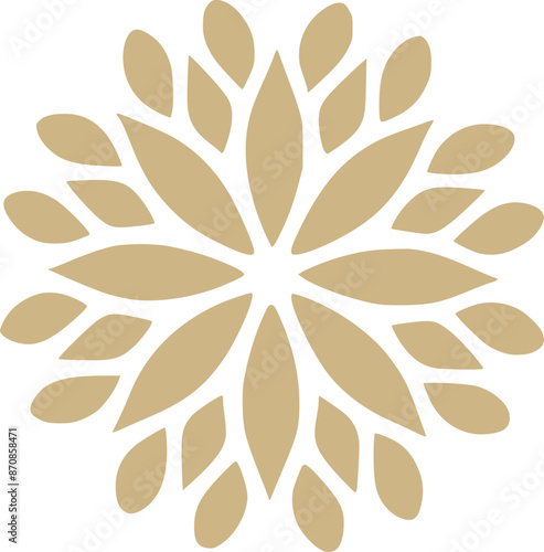 petal flower lotus and spa or luxury floral beauty logo icon